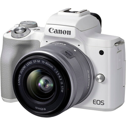 Canon EOS M50 Mark II With EF-M 15-45mm STM White