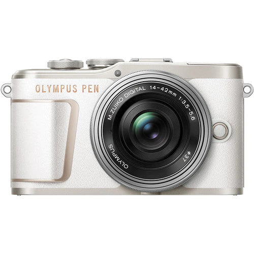 Olympus E-PL10 Twin Kit With 14-42mm + 40-150mm Lens (White)